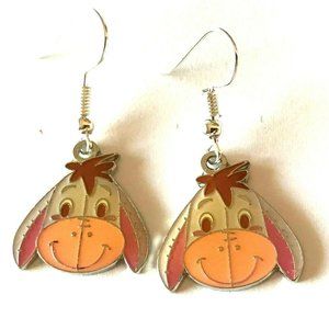 Vintage Disney Eeyore Earrings Winnie the Pooh Disneyana Charm